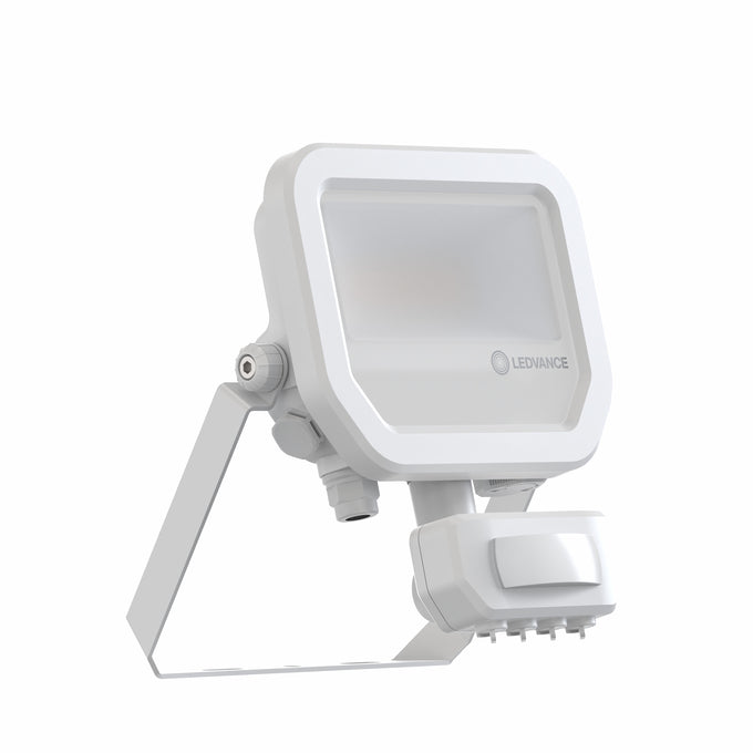 LEDVANCE Floodlight LED 8W/3000K PS with sensor, white GEN 4