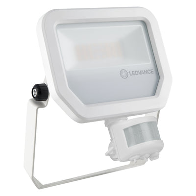 LEDVANCE Floodlight LED 20W/4000K ar sensoru, balts GEN 3