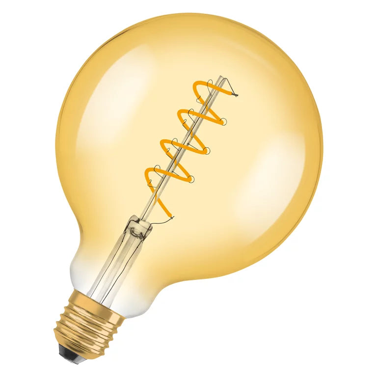 OSRAM Vintage 1906 Globe 28 Filament 4W 820 Gold E27