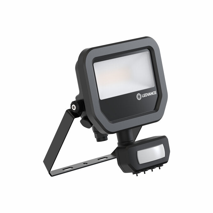 LEDVANCE Floodlight LED 8W/3000K PS ar sensoru, melns GEN 4