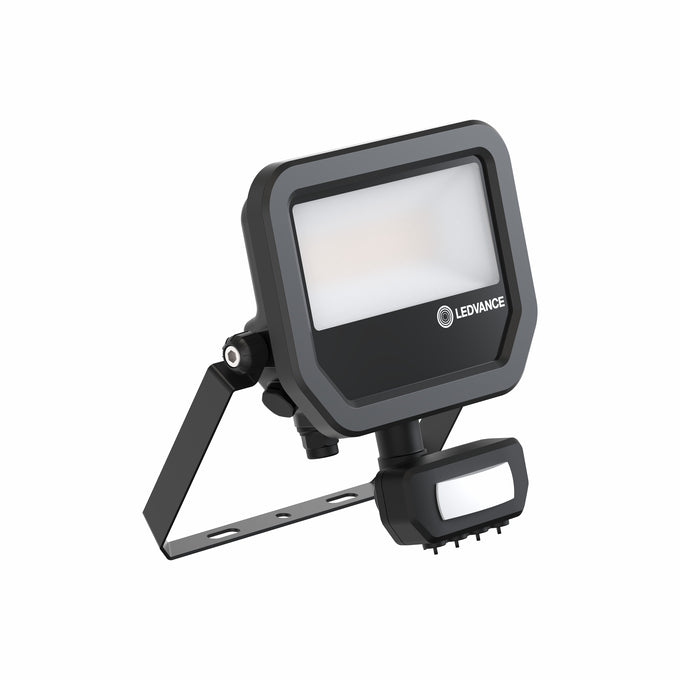 LEDVANCE Floodlight LED 17W/3000K PS with sensor, black GEN 4