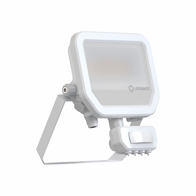 LEDVANCE Floodlight LED 17W/3000K PS ar sensoru, balts GEN 4
