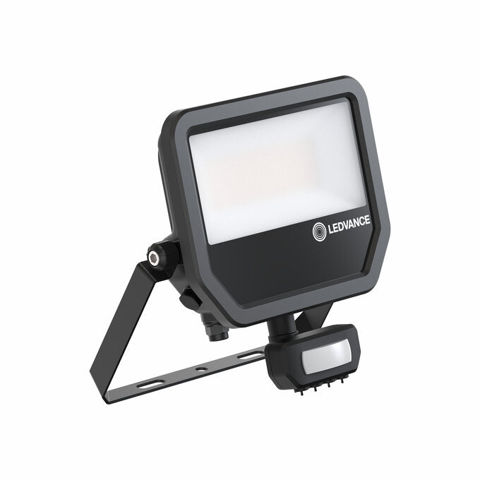 LEDVANCE Floodlight LED 41W/3000K PS ar sensoru, melns GEN 4
