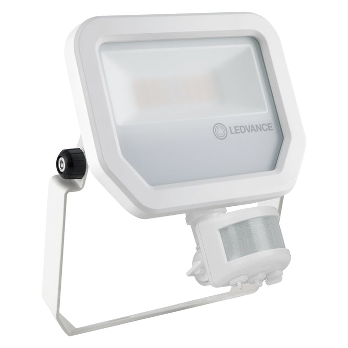 LEDVANCE Floodlight LED 20W/4000K ar sensoru, balts GEN 3